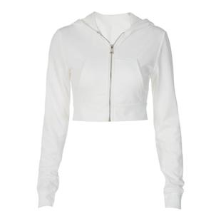 gusty美式辣妹ins风连帽拉链露脐卫衣外套女休闲百搭收腰短上衣潮