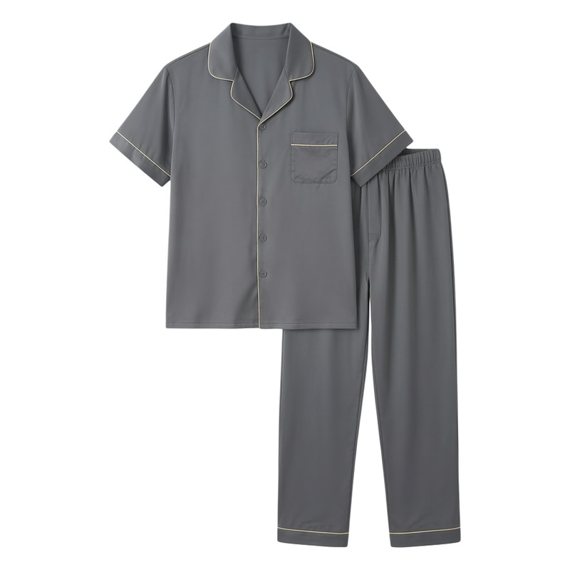真丝轻奢宽松大码短袖短裤家居服
