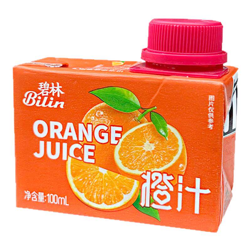 碧林小果汁100ml浓缩果汁混合装水蜜桃蓝莓苹果橙汁鲜榨儿童饮料