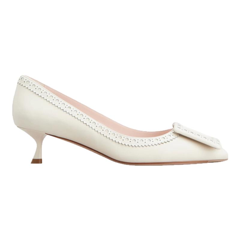 RogerVivier/罗杰维维亚女士高跟鞋羊皮小牛皮细高跟4.5cm新款