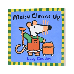 英文原版 Maisy Cleans Up 小鼠波波做大扫除 儿童英语启蒙平装绘本 Lucy Cousins 英文版 进口英语原版书籍