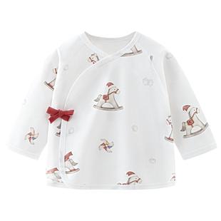 【50S柔软纺织】汤尼倍儿初生婴儿半背衣春秋纯棉马年宝宝上衣服