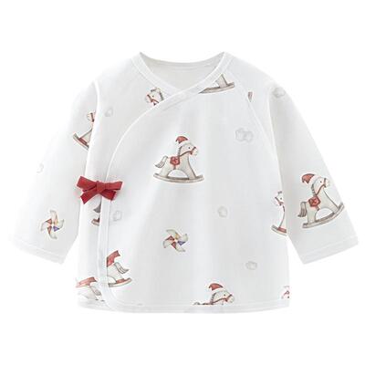 汤尼倍儿马年新生婴儿半背衣纯棉