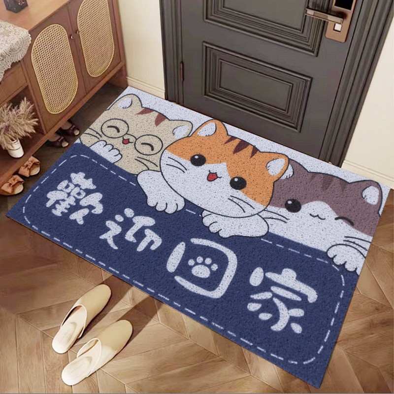 卡通可裁剪门口丝圈地垫入户门垫脚垫防滑进门垫网红玄关地垫垫子