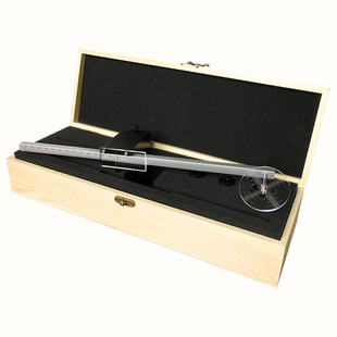 黑胶唱臂唱头调校尺测轴距中心尺 LP检测轴心距离工具