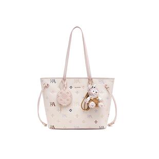 Daphne/达芙妮可爱单肩包甜美风斜挎包女大容量通勤托特包25010