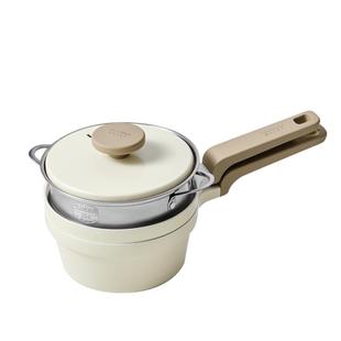 韩国Glasslockbaby宝宝陶瓷辅食锅婴儿奶锅不粘煎锅小煮锅煮粥面