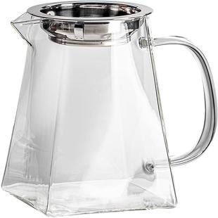 公道杯玻璃茶漏一体滤网分茶器耐热茶海单个泡茶导流功夫茶具配件