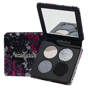 万花镜眼影盘KALEIDOS四色烟熏盘黑茉莉淡妆万华镜亚裔妆微闪偏光