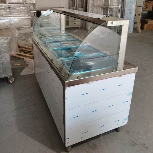 快餐保温台商用防干防烧食堂保温汤池热菜售饭台不锈钢保温 餐车