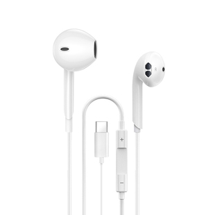 适用华为P40 type-c 小米10 重低音入耳式线控调音带麦耳机批发