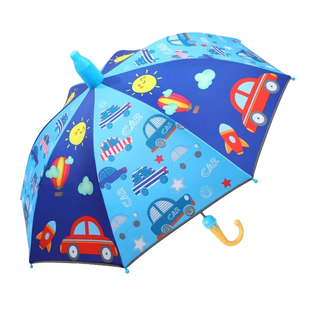 儿童晴雨伞男女小学生黑胶幼儿园卡通防水套长柄两用遮阳太阳宝宝