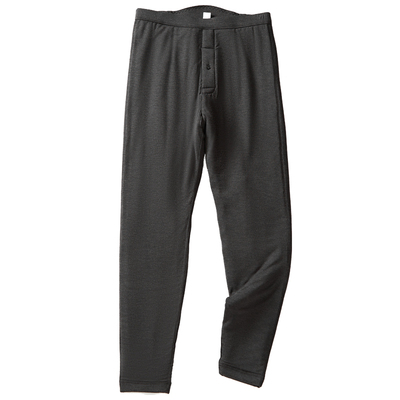 莫代尔男100%绵羊毛填充保暖裤