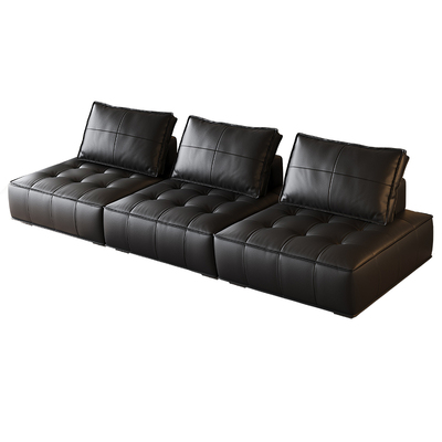 DDC皮埃蒙特真皮沙发豆腐块