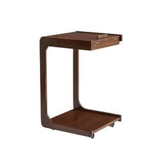 实木沙发边几可移动小桌子客厅迷你C型茶几床头边桌简易茶台边柜