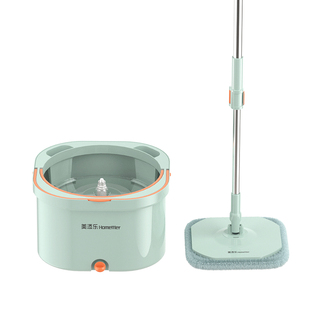 美添乐旋转拖把杆家用拖布免手洗自动脱水洗脱一体拖把桶拖地神器