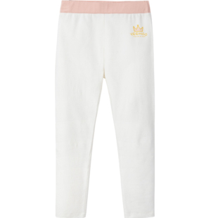 英氏儿童睡裤2026新款春夏薄款裤子女孩长裤打底裤大童外穿休闲裤