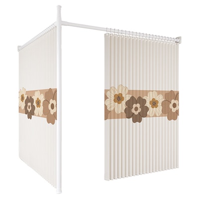 出租房客厅改卧室隔断帘免打孔