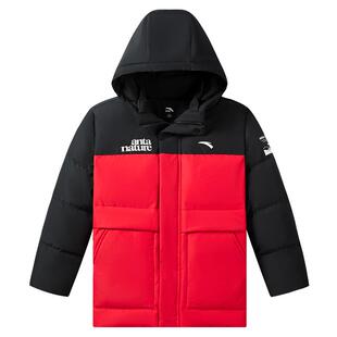 雪壳热返安踏童装儿童三防羽绒服男童2026年冬季新款加厚保暖外套