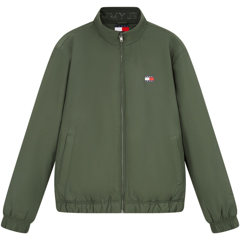 Tommy男装宽松立领教练棉服夹克