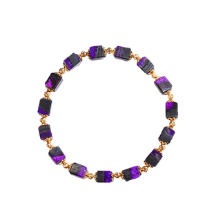 【20年老仓年终捡真漏】老料925银丝绒紫舒俱来手链设计款直播