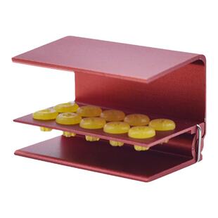 带硅胶车针座开放式车针消毒盒工作尖车针消毒架牙科10孔16孔24孔