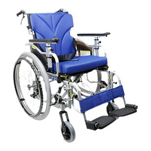 日本河村轮椅KZM 坐深可调 扶手可调 扶手可掀脚踏可拆送进口拐杖