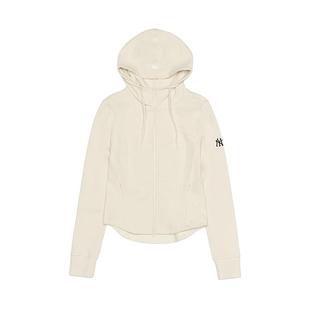 MLB官方女款小logo时尚修身纯色简约连帽卫衣外套25冬季新款TRB04