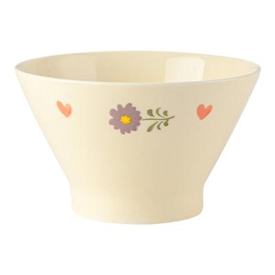 奶油风小清新简约高颜值釉下彩餐具陶瓷碗斗笠碗酸奶碗可爱沙拉碗