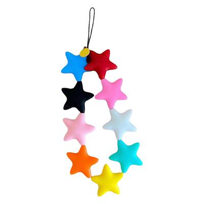 小众可爱彩色立体五角星挂件
