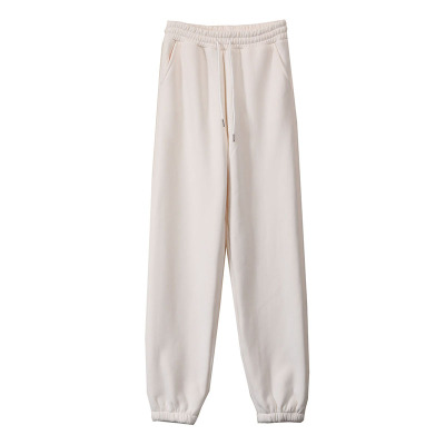 羊羔绒高个子高腰黑色加绒女裤