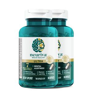 Neuriva脑动力纽睿华至尊补脑辅助有效ps磷脂酰丝氨酸60粒2瓶装
