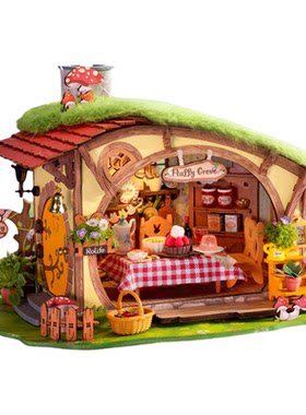 若来DIY木制立体拼装模型小屋
