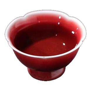 景德镇官方陶瓷郎红高端轻奢茶杯家用主人杯高档个人专用新年送礼