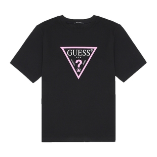 【欧阳娜娜明星同款】GUESS 女士logo设计oversizeT恤-MN2K9406K