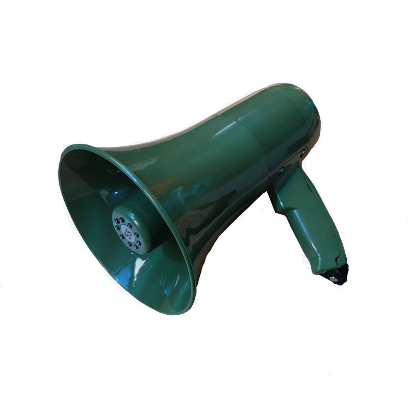 军绿手持喇叭喊话器蓝牙LED照明