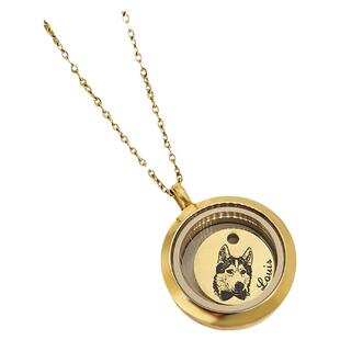 原创设计来图定制猫咪狗宠物毛发牙齿项链吊坠纪念品女朋友礼物