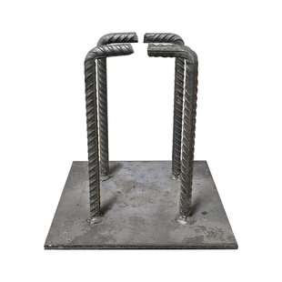 四爪焊凳幕墙预埋件带腿板钢结构本色板焊接4腿加固混凝土连接件