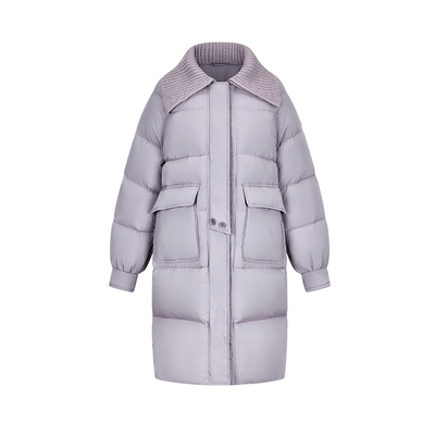 雅鹿针织披肩羽绒服女款