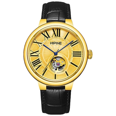 西普尼金表大表盘男士镂空