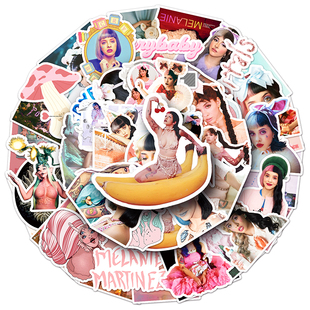 50张melanie martinez贴纸潮流个性明星歌涂鸦电脑手机保温杯贴纸