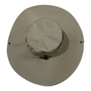 男士钓鱼帽夏季大檐防晒帽休闲遮太阳帽可折叠帽户外工作大檐帽子