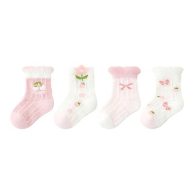 7A抗菌婴儿袜子夏季薄款网眼袜