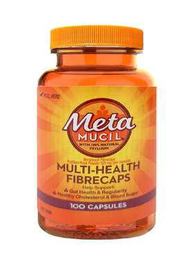 澳洲直邮Metamucil美达施膳食纤维粉胶囊洋车前子润肠排便清片