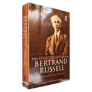 【现货】罗素书信集选集1914-1970 The Selected Letters of Bertrand Russell, Volume 2: The Public Years 1914-1970