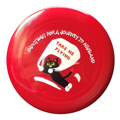 红色飞猫趣味飞盘PE材质极限飞盘成人专业标准飞碟可回旋