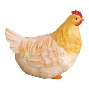 树脂仿真动物小鸡母鸡公鸡摆件花园庭院布置草坪假山户外装饰造景