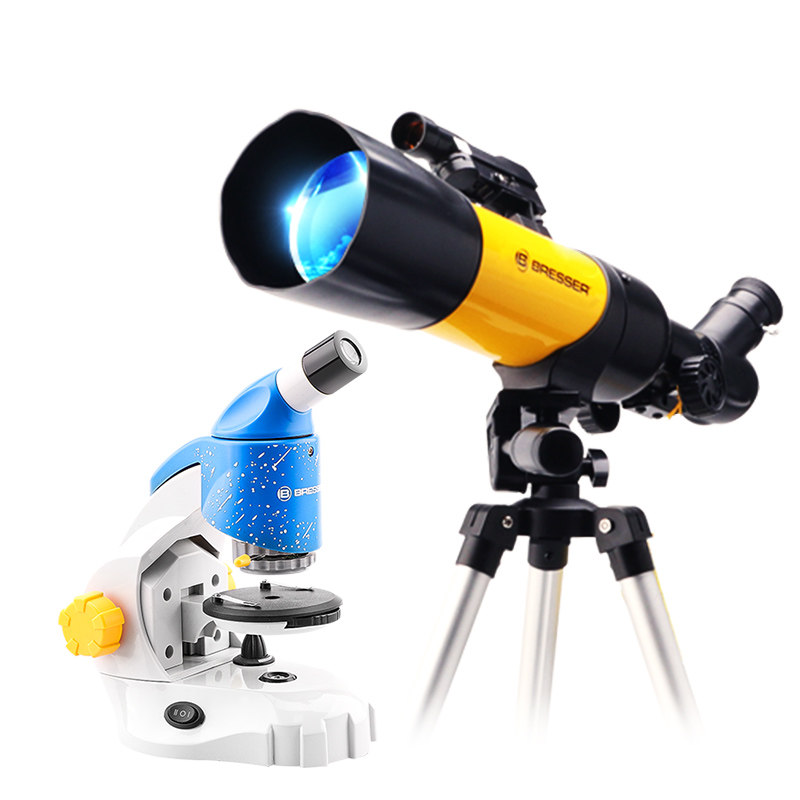 BRESSER儿童显微镜科学实验天文望远镜观星套装学生六一节礼物