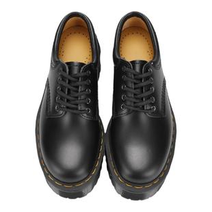 疯家自制 厚底增高5孔quad低帮马丁鞋男bex真皮手工皮鞋子女