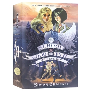 善与恶的学校6 英文原版小说 School for Good and Evil 6 The One True King 少儿英语章节桥梁书 青少年科幻读物 英文版进口书籍
